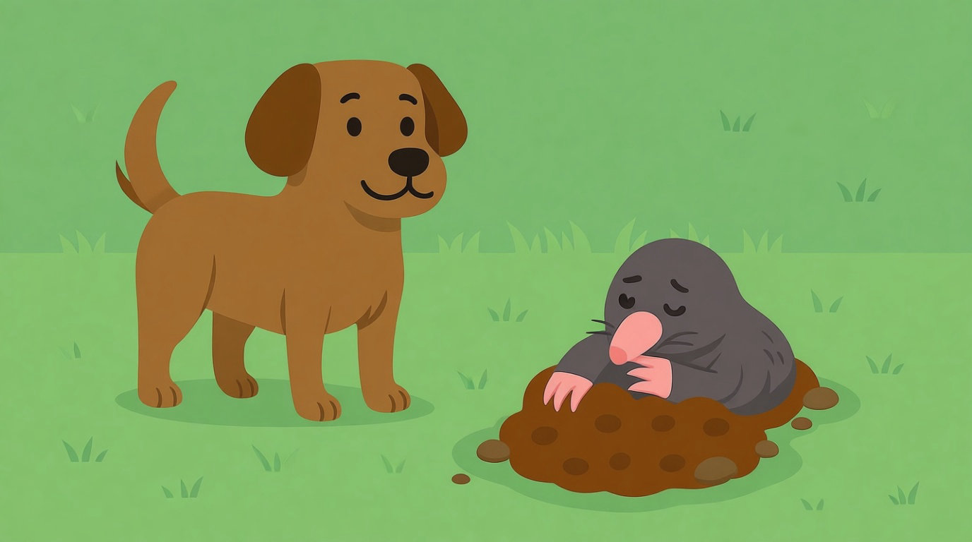 Les poils de chien pour simuler un predateur