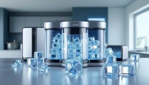 Découvrez notre comparatif des 5 meilleures machines à glaçons de 2025 pour choisir le modèle parfait et profiter de glaçons rapides et efficaces toute l'année.