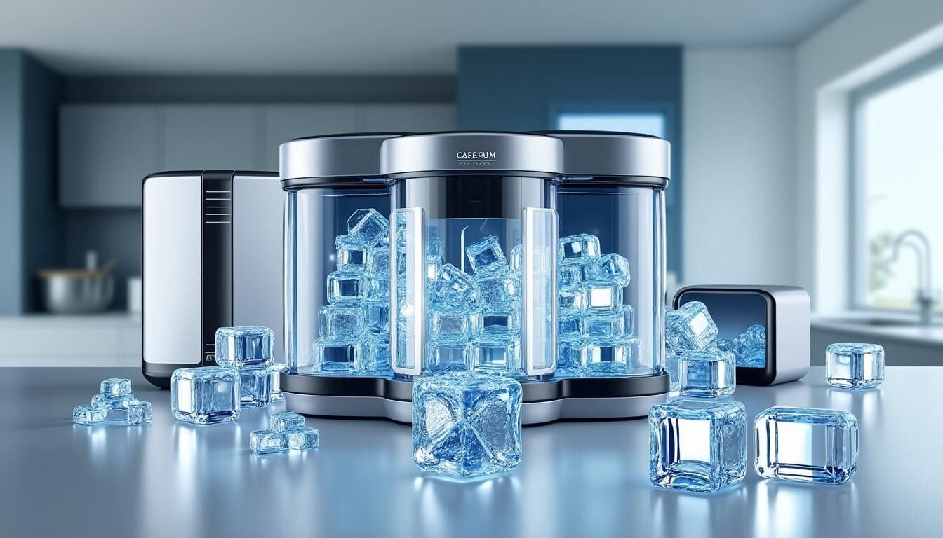 Découvrez notre comparatif des 5 meilleures machines à glaçons de 2025 pour choisir le modèle parfait et profiter de glaçons rapides et efficaces toute l'année.