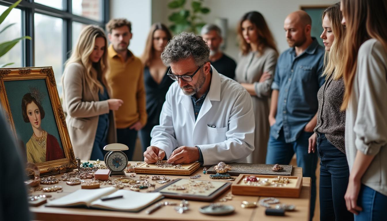 participez à la journée d’expertise gratuite organisée par fle et faites évaluer vos bijoux, tableaux, décorations et mobiliers par des experts.