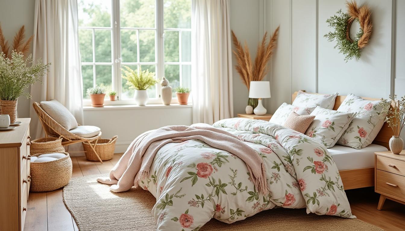 découvrez notre collection de linge de lit fraîche et colorée pour apporter la douceur et la fraîcheur du printemps à votre chambre.
