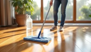 Découvrez nos conseils pratiques pour nettoyer efficacement un parquet vitrifié et conserver un sol éclatant, sans l'abîmer.