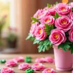 surprenez votre maman pour la fête des mères avec un bouquet de fleurs roses en lego, offert avec une remise exceptionnelle de 28%. un cadeau original et plein d'amour !