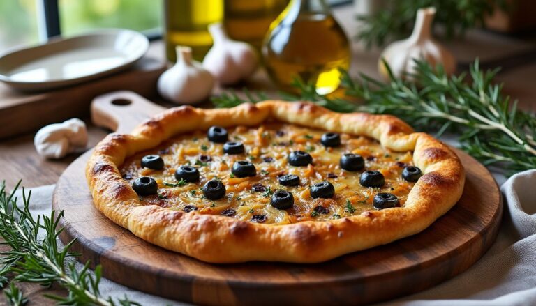 découvrez notre recette traditionnelle de pissaladière maison pour savourer l'authentique saveur du sud de la france, avec une pâte croustillante, des oignons caramélisés et des anchois.