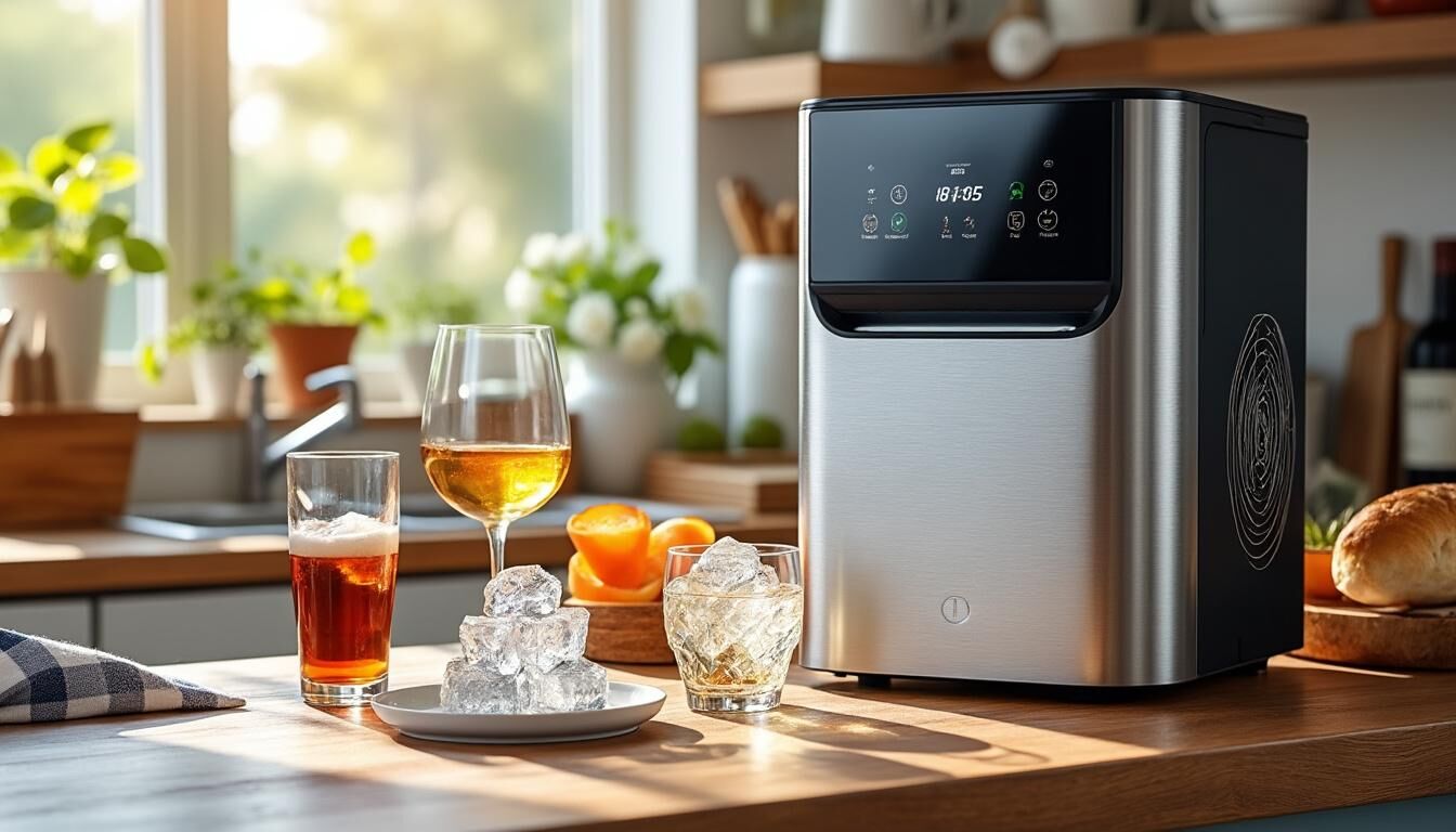 Découvrez notre comparatif des 5 meilleures machines à glaçons en 2025 pour choisir celle qui répondra parfaitement à vos besoins, avec performances, rapidité et design au rendez-vous.