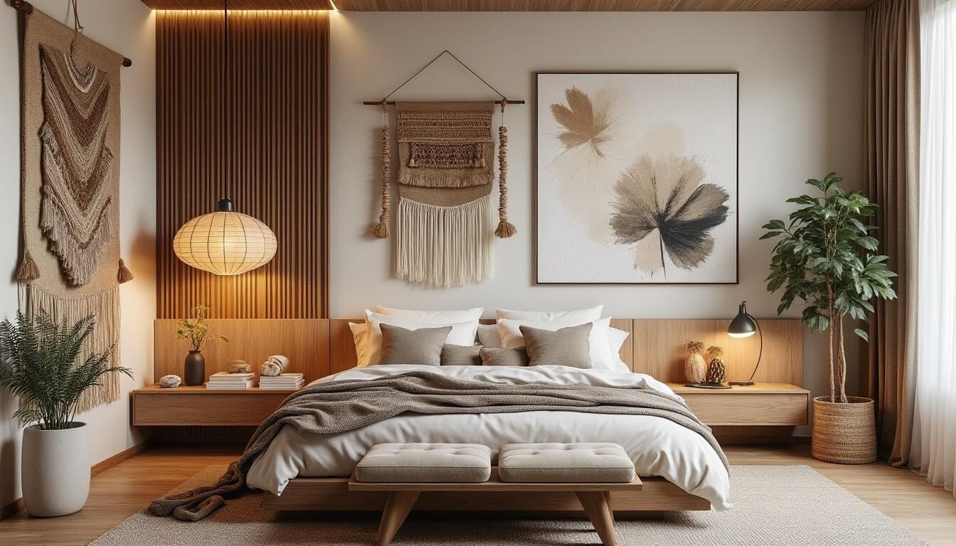 Découvrez notre collection de luminaires élégants pour sublimer votre chambre avec style et raffinement sur Décomaison.