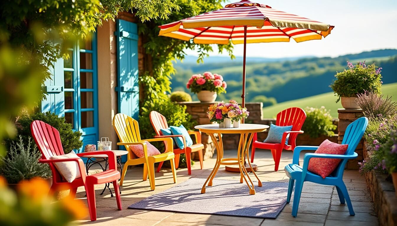 Découvrez le salon de jardin Fermob alliant élégance et confort pour sublimer votre espace extérieur avec des matériaux durables et un design moderne.
