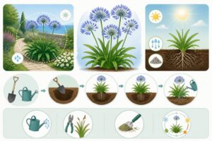 découvrez comment planter et entretenir l'agapanthe, une vivace aux fleurs bleues magnifiques, pour embellir votre jardin tout au long de la saison.
