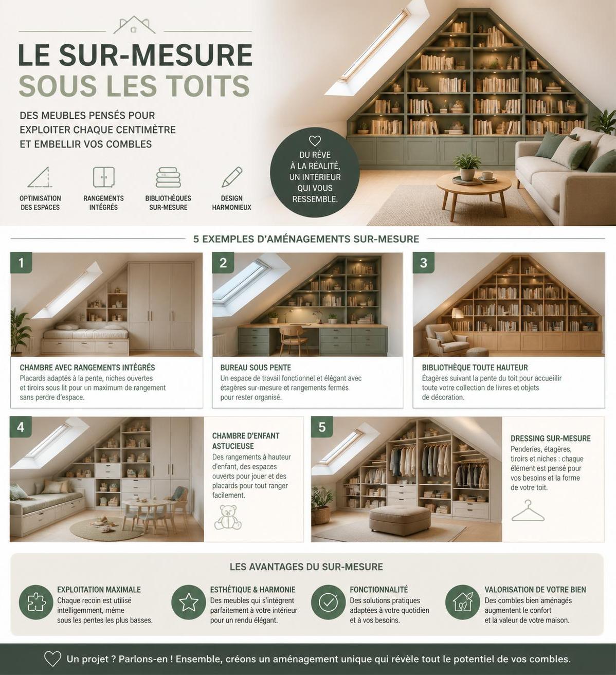 découvrez comment aménager vos combles pour optimiser l'espace sous les toits et créer une pièce fonctionnelle et agréable à vivre.