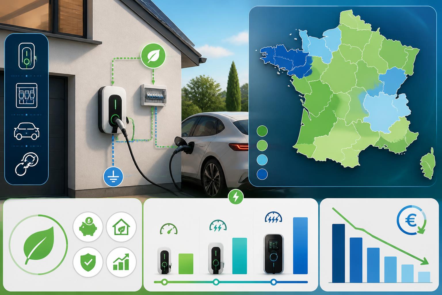 découvrez notre guide complet 2026 sur les bornes de recharge pour voiture électrique à domicile, avec conseils d'installation, choix des équipements et économies d'énergie.