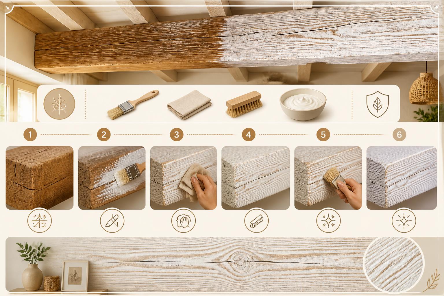 découvrez notre guide complet pour céruser vos poutres et obtenir un rendu naturel et éclatant. astuces, techniques et conseils pour sublimer votre intérieur avec élégance.
