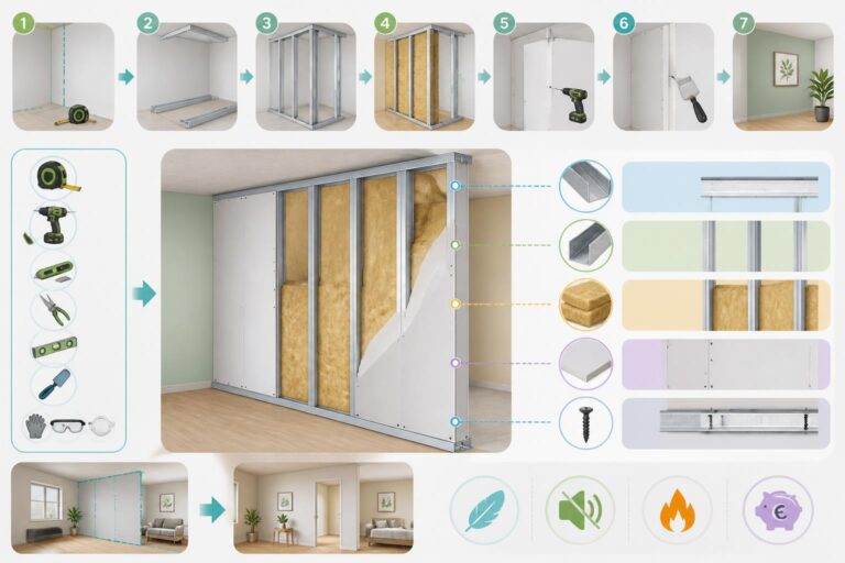 découvrez comment construire facilement une cloison en placo pour créer une séparation légère et fonctionnelle chez vous. astuces et conseils pratiques pour réussir votre aménagement intérieur.