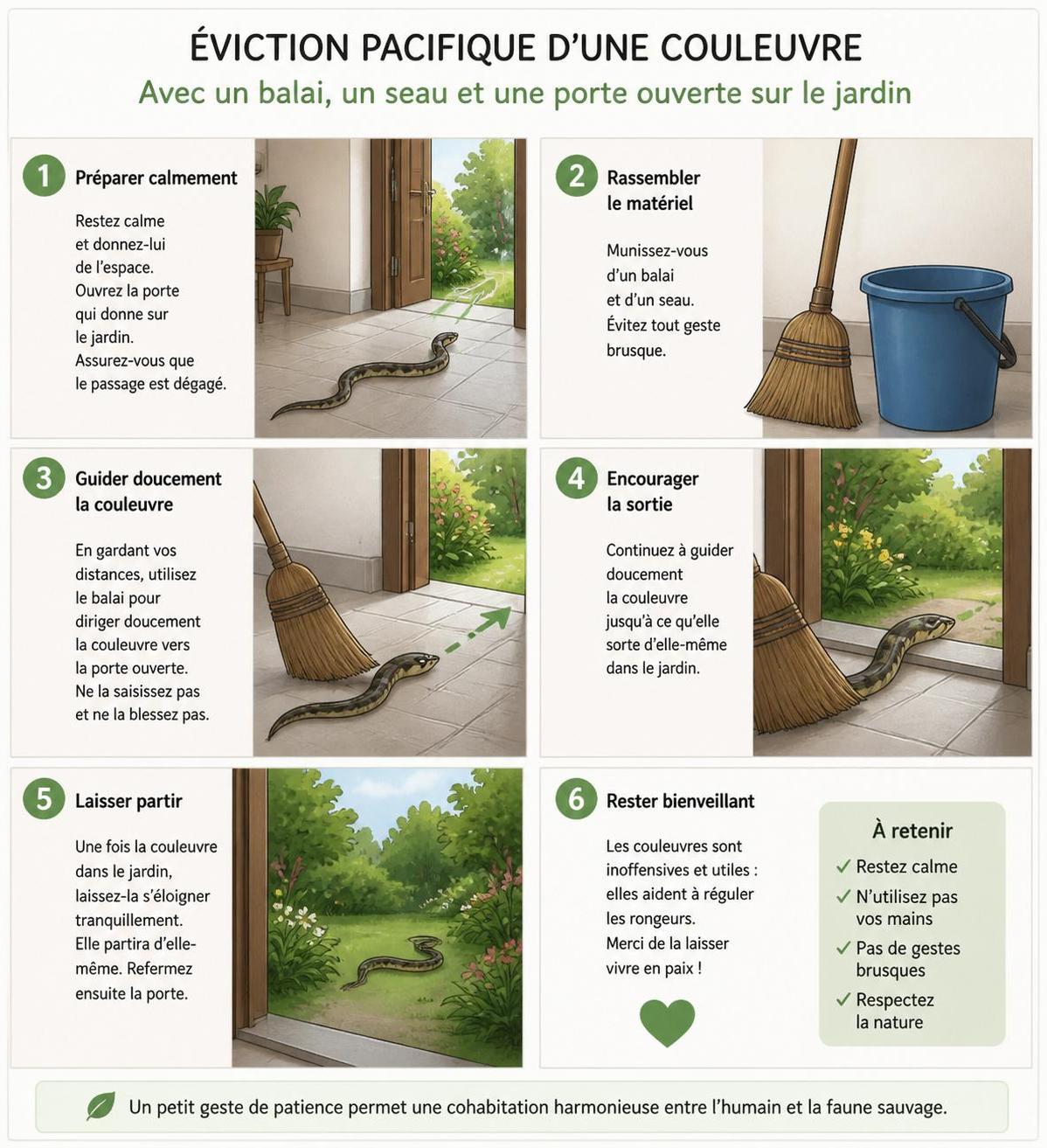 découvrez comment réagir efficacement et en toute sécurité si vous trouvez un bébé couleuvre dans votre maison, avec des conseils pratiques pour gérer cette situation inattendue.