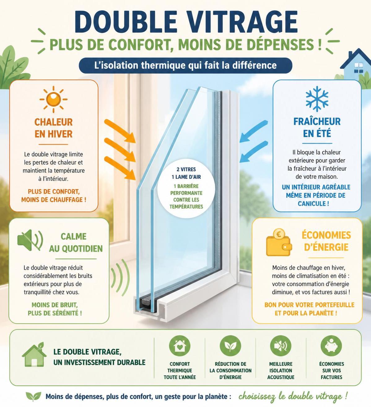découvrez le coût du double vitrage, ses avantages en économies d'énergie et les aides disponibles en 2026 pour optimiser votre investissement.