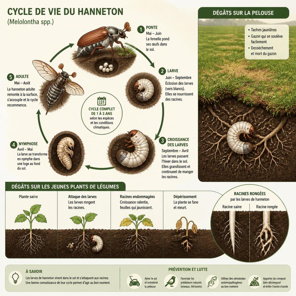 découvrez comment identifier et protéger vos plantes des hannetons, un ravageur courant au jardin, grùce à des astuces simples et efficaces pour préserver votre potager.