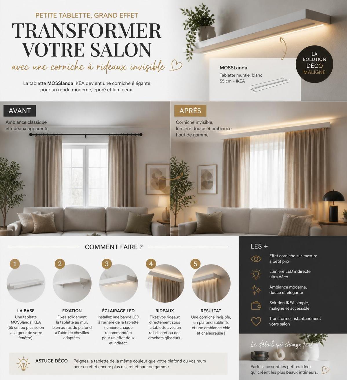 découvrez l'astuce ikea incontournable pour transformer facilement et à petit prix l'apparence de vos meubles. donnez-leur un nouveau style sans effort grâce à nos conseils simples et économiques.