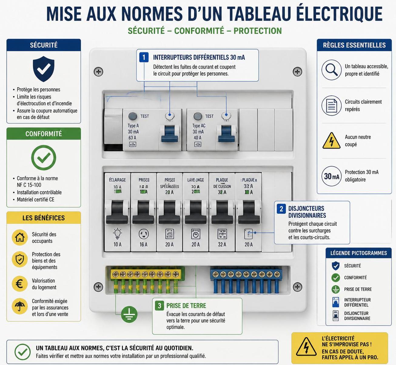 découvrez quand et comment procéder à la mise aux normes de votre tableau électrique pour garantir sécurité et conformité dans votre installation électrique.