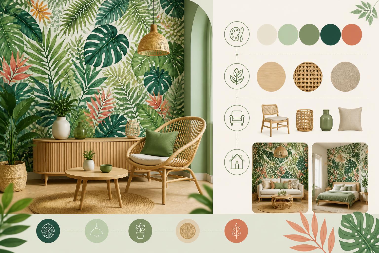 découvrez les tendances papier peint jungle en 2026 et nos conseils pour l'associer harmonieusement dans votre intérieur, pour une déco nature et moderne.