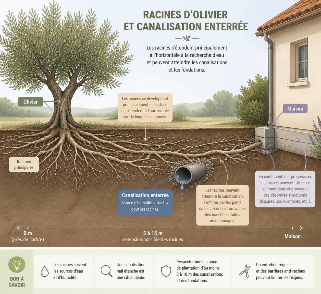 découvrez les risques que représentent les racines d’olivier pour vos canalisations, les précautions à prendre et des astuces efficaces pour protéger durablement vos installations sanitaires.