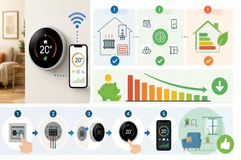 découvrez comment choisir et installer un thermostat connecté pour optimiser votre consommation d'énergie et maîtriser votre facture de chauffage.