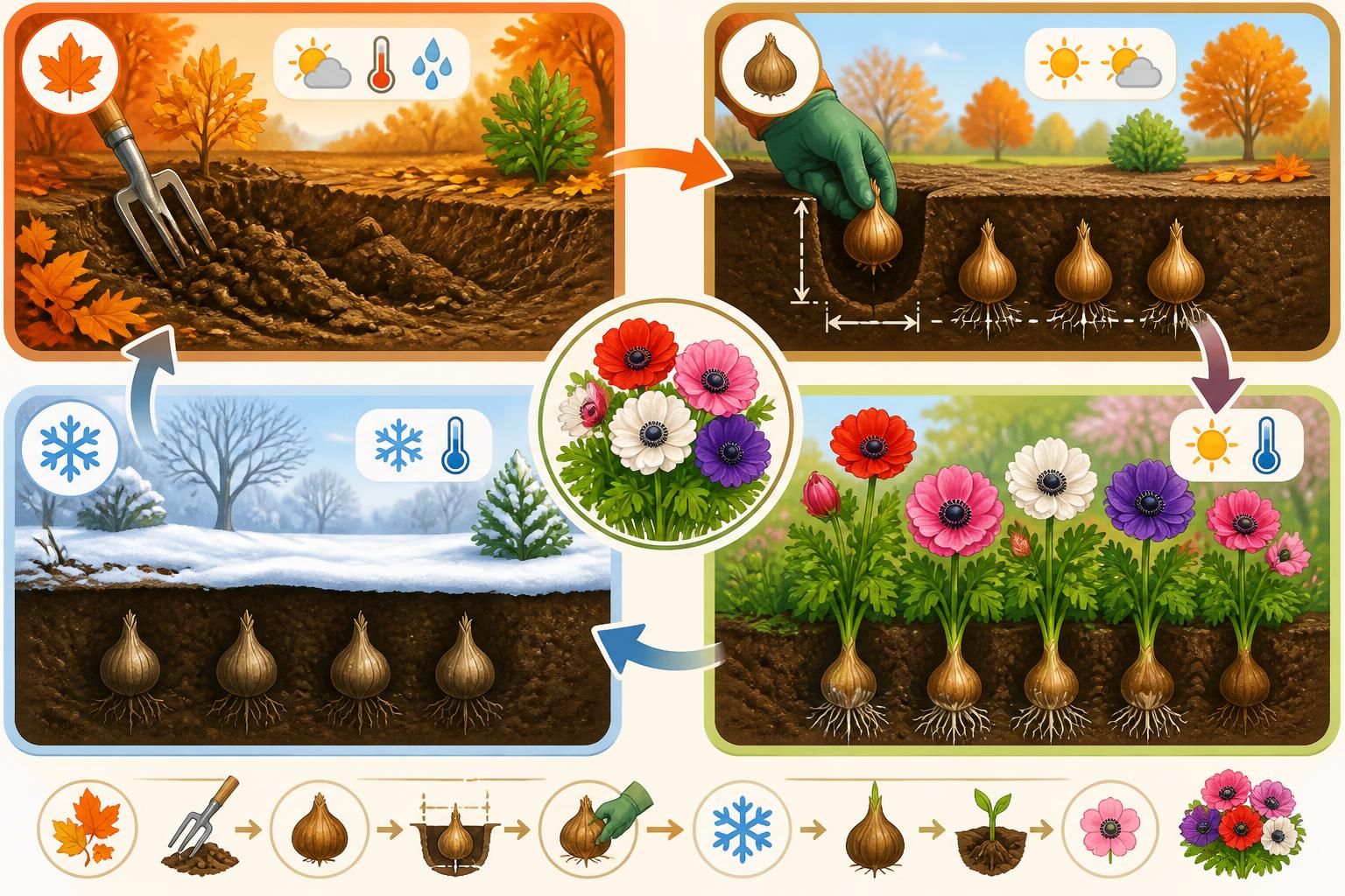 découvrez comment planter et entretenir les anémones, ces fleurs printanières incontournables, pour un jardin éclatant de couleurs de l'automne au printemps.