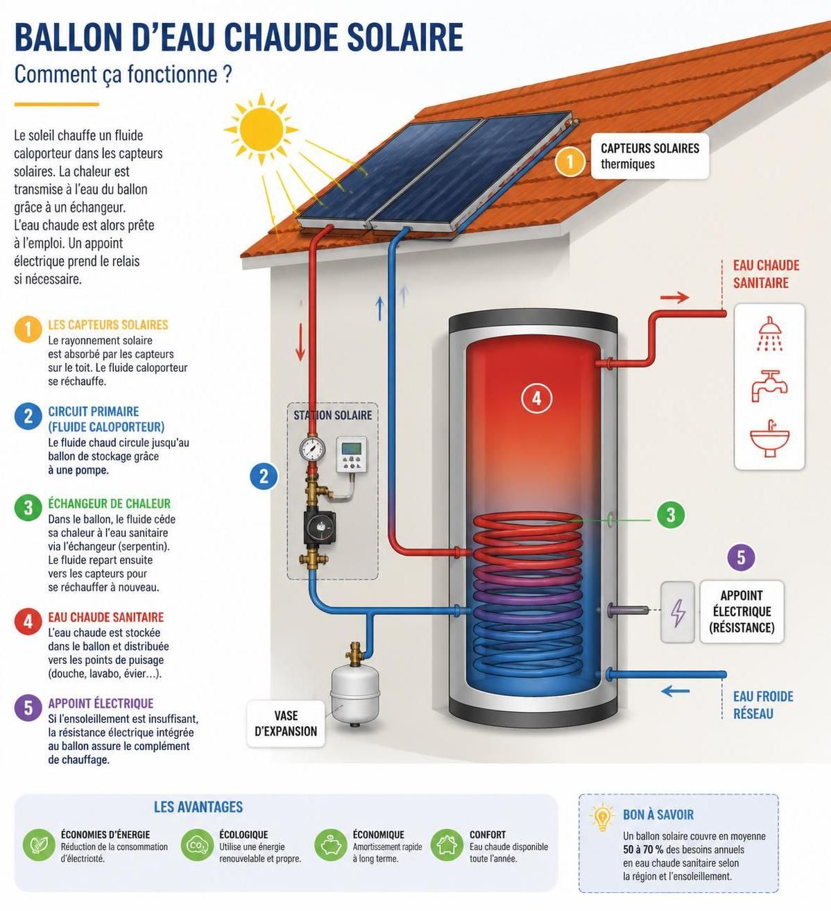 découvrez comment installer un ballon d'eau chaude solaire et profitez d'un retour sur investissement avantageux grâce à des économies d'énergie durables et écologiques.
