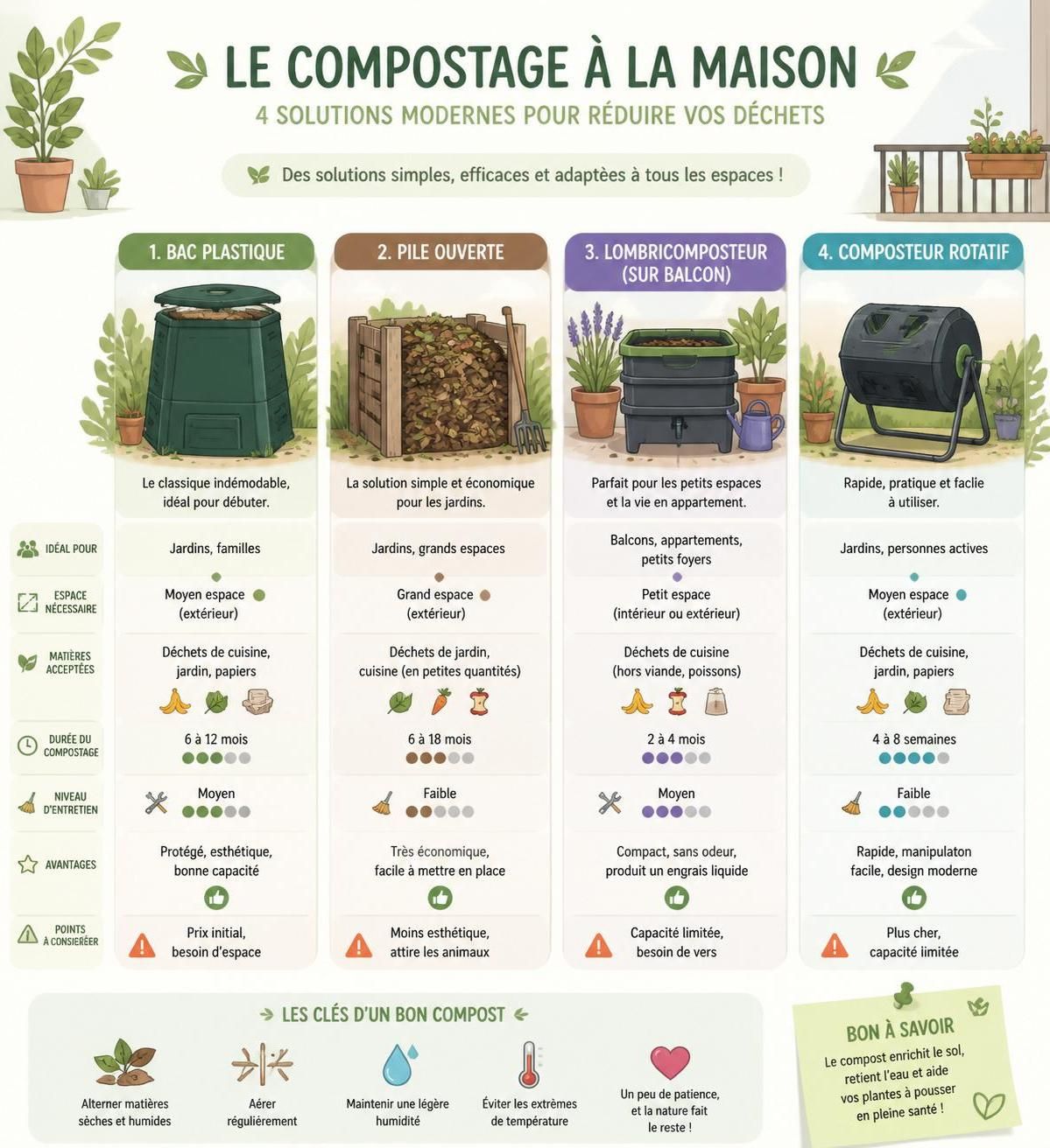 découvrez notre guide complet pour débutants en 2026 et apprenez à créer votre propre compost maison facilement et efficacement.