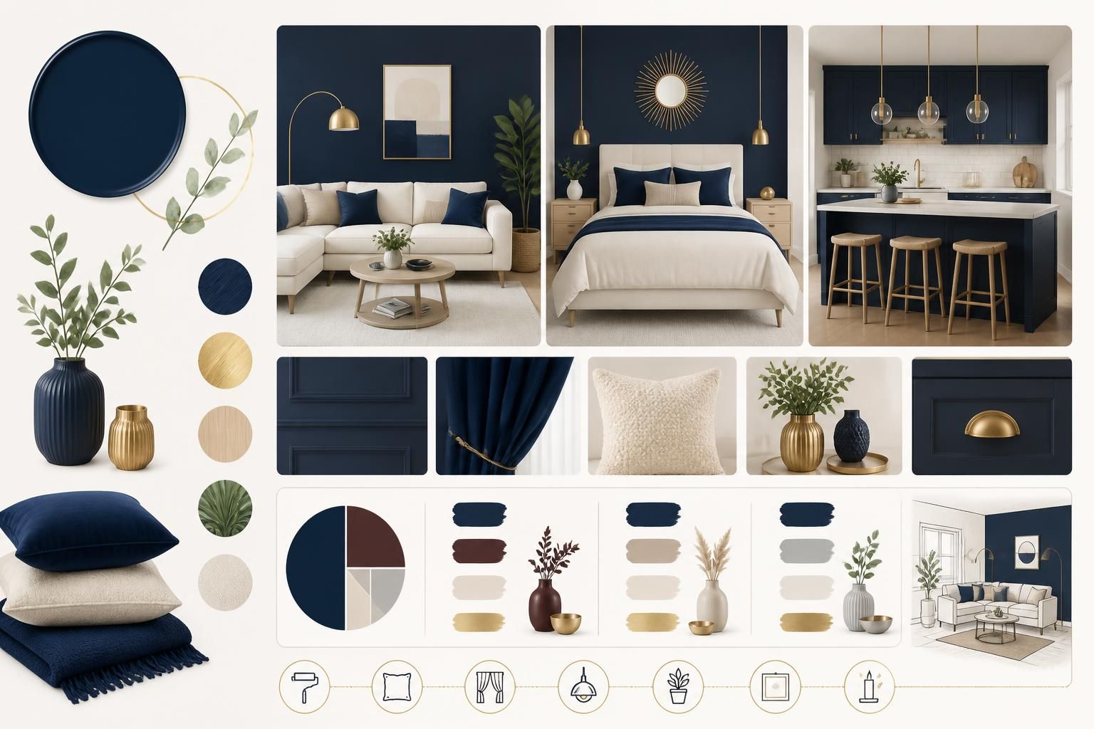 découvrez comment utiliser la couleur bleu nuit en décoration intérieure avec des idées originales et des associations harmonieuses pour sublimer votre espace.