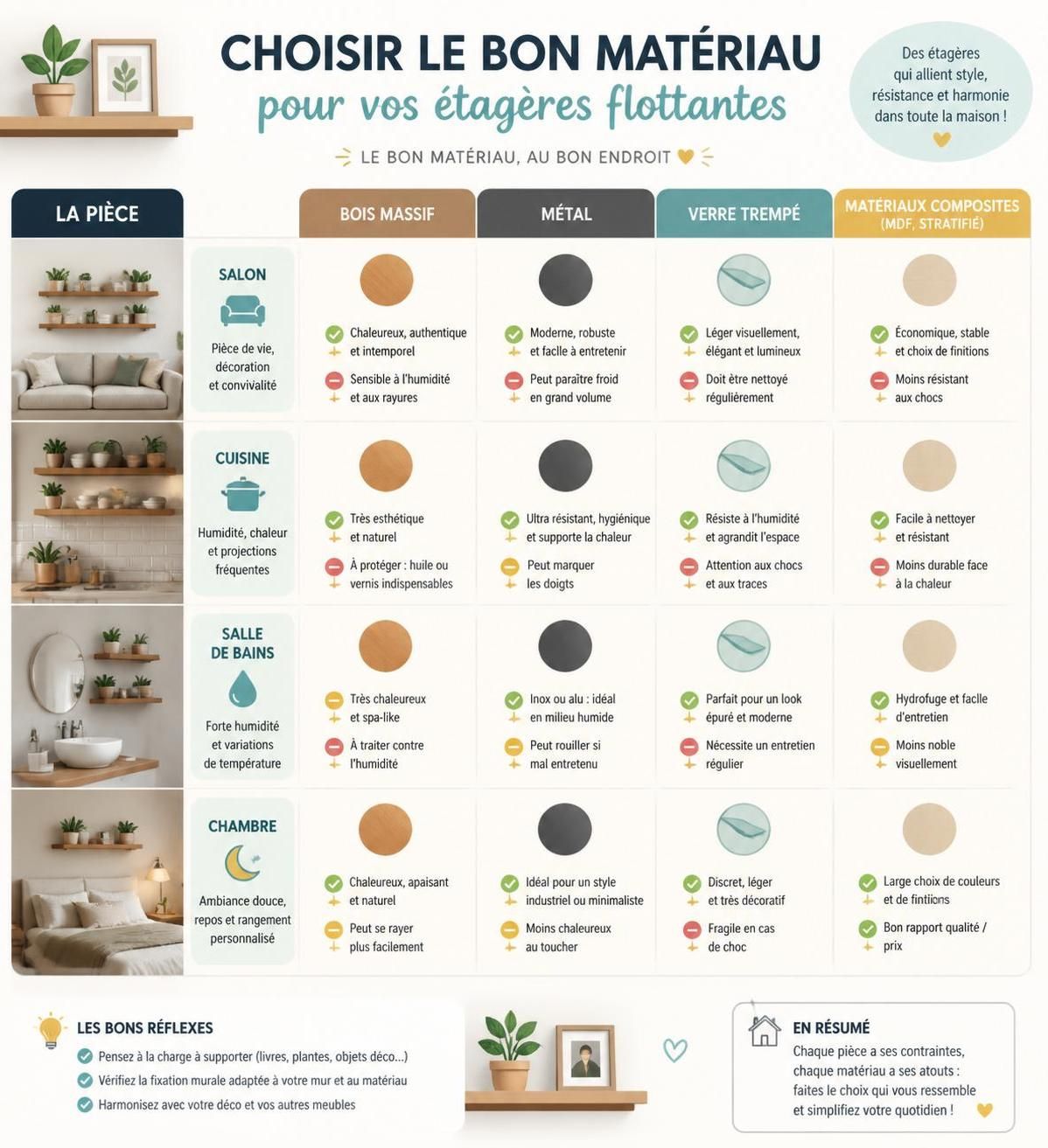 découvrez comment choisir, fixer et décorer des étagères flottantes adaptées à chaque pièce de votre maison pour allier esthétique et praticité.