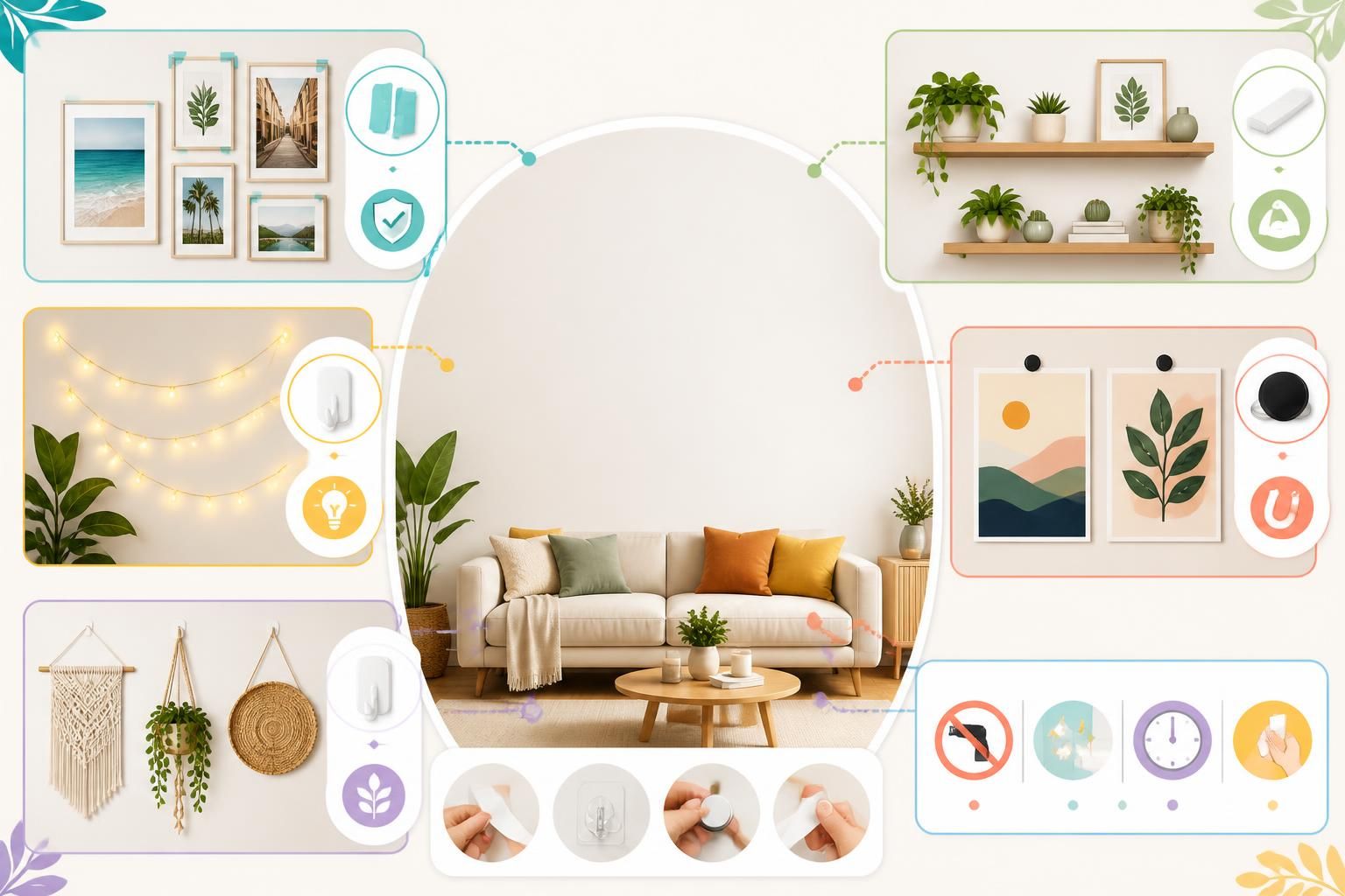 découvrez des idées déco originales pour habiller un grand mur vide sans percer, alliant style et praticité pour sublimer votre intérieur facilement.