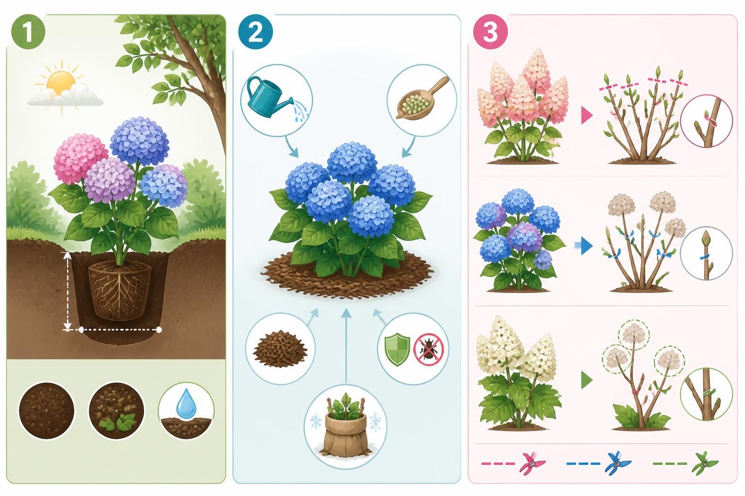découvrez comment planter, entretenir et tailler vos hortensias selon leurs différentes variétés pour un jardin fleuri et éclatant toute l'année.