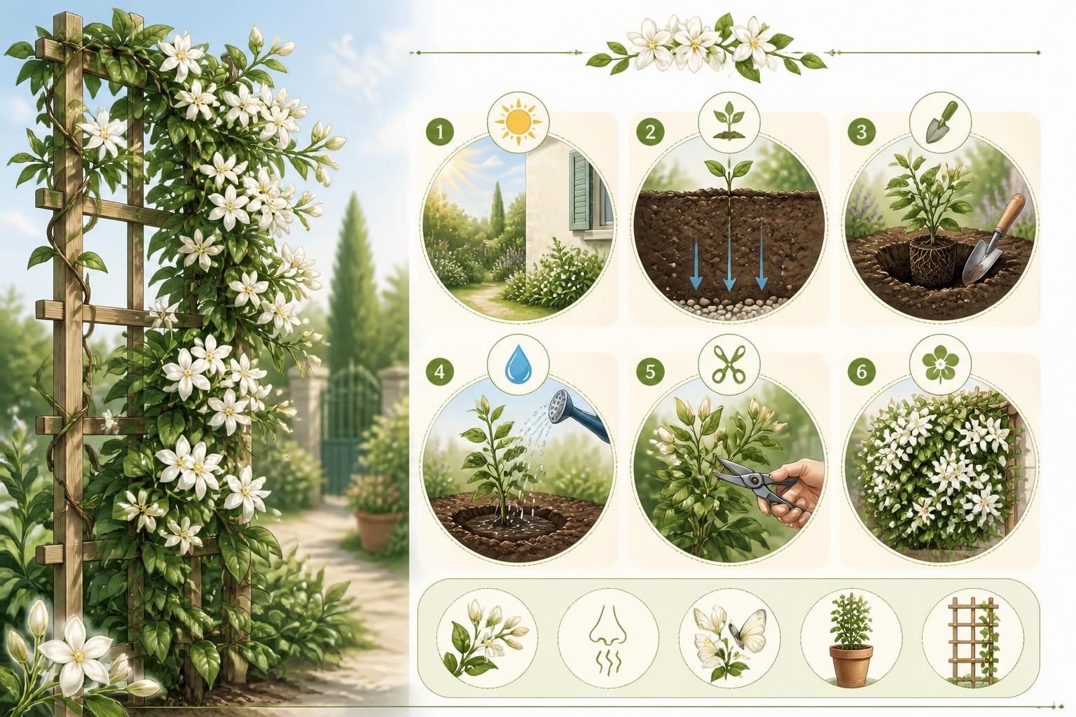 découvrez comment cultiver le jasmin, cette plante grimpante parfumée, pour embellir votre jardin avec son doux parfum et ses belles fleurs.