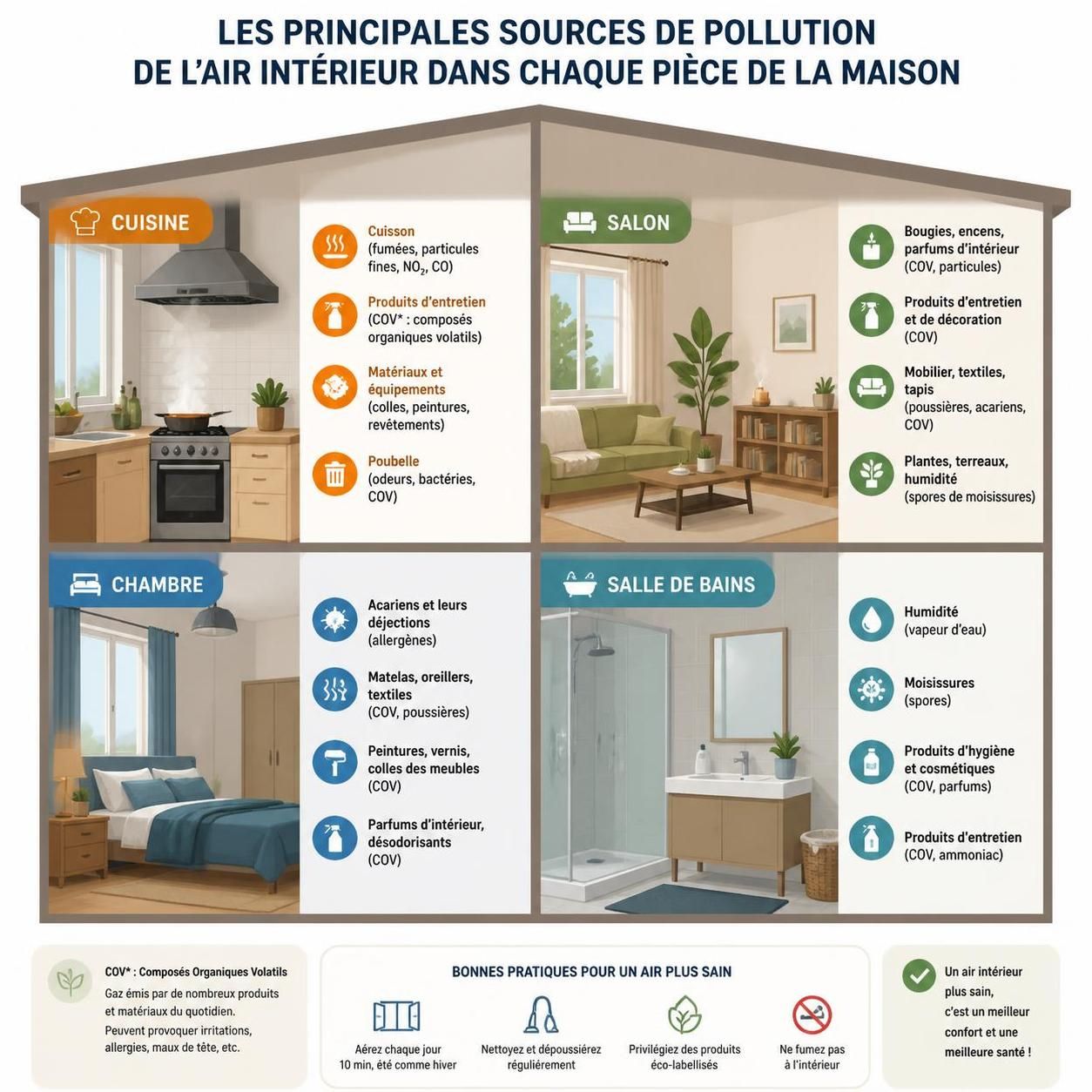 découvrez 10 habitudes simples pour améliorer la qualité de l'air intérieur et rendre votre maison plus saine et agréable à vivre.