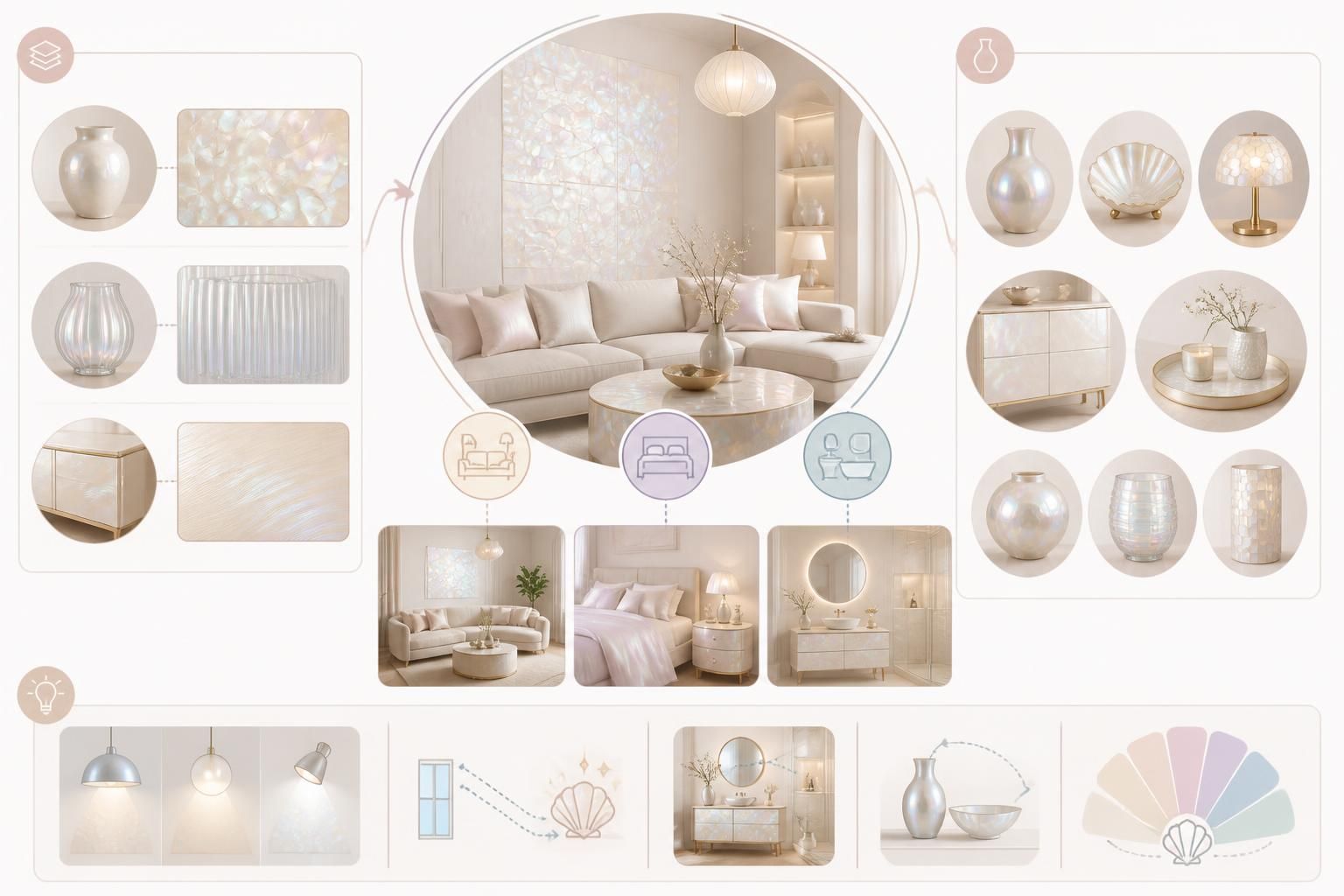 découvrez comment intégrer l'effet nacré dans votre décoration intérieure pour apporter luminosité et élégance à votre espace de vie.