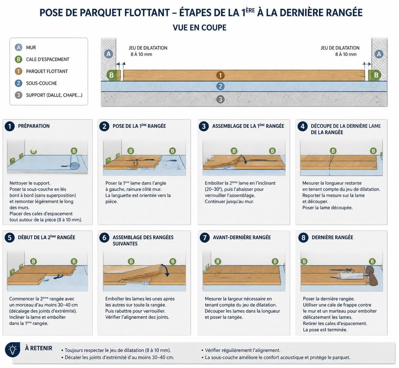 découvrez notre guide complet 2026 pour la pose de parquet flottant destiné aux particuliers, avec des conseils pratiques et étapes détaillées pour réussir facilement votre installation.