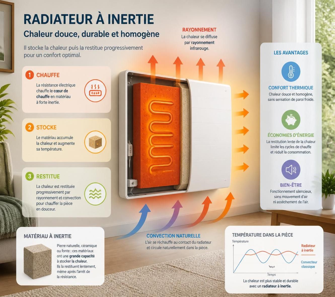 découvrez le fonctionnement du radiateur à inertie et ses avantages pour un chauffage efficace, confortable et économique dans votre intérieur.