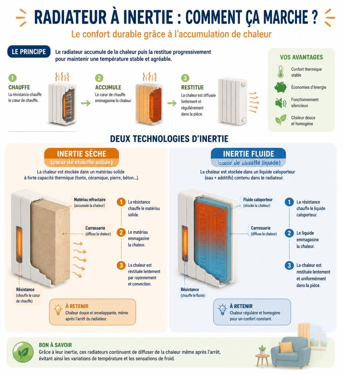 découvrez le fonctionnement du radiateur à inertie et ses nombreux avantages pour un chauffage efficace, économique et confortable dans votre intérieur.