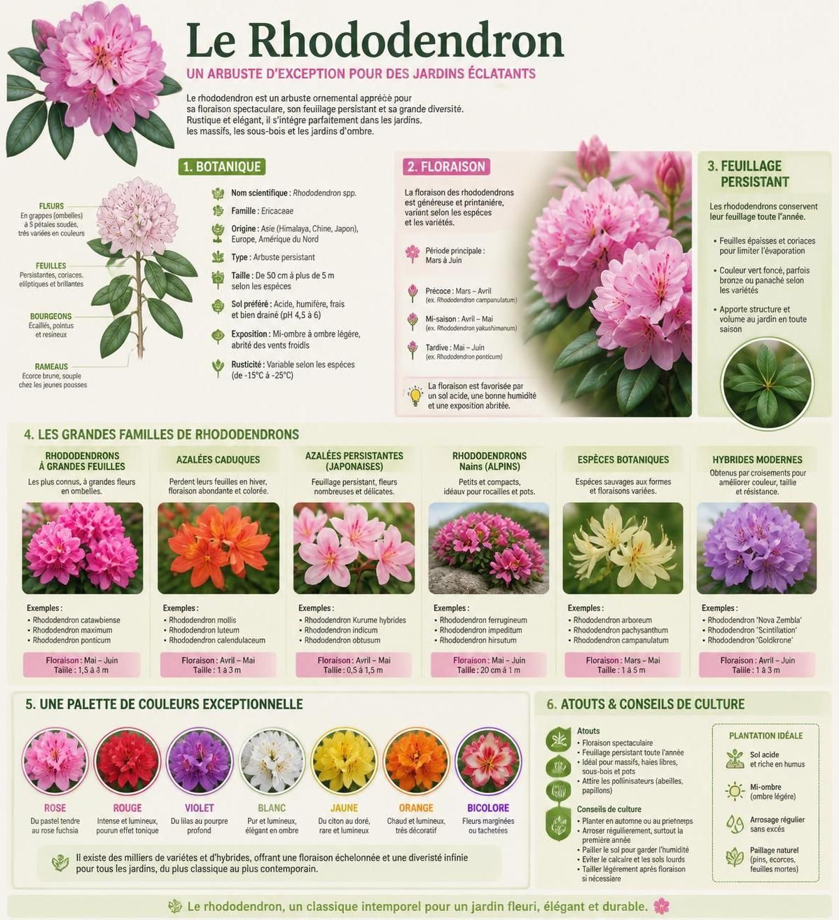 découvrez notre guide complet sur le rhododendron : conseils de plantation, entretien facile et techniques de taille pour un jardin éclatant toute l'année.