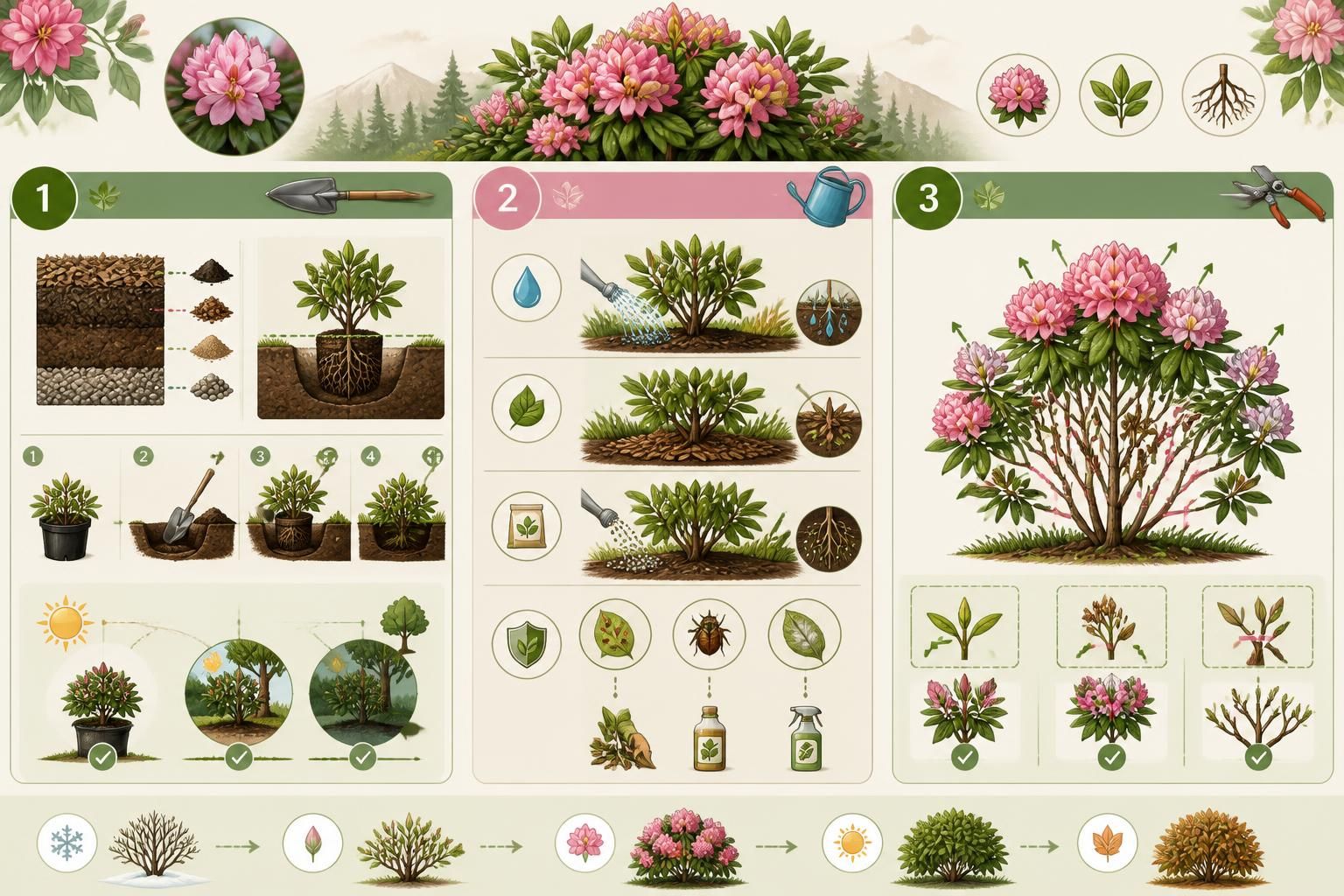découvrez notre guide complet sur le rhododendron : conseils pour la plantation, l'entretien et la taille afin de sublimer votre jardin toute l'année.