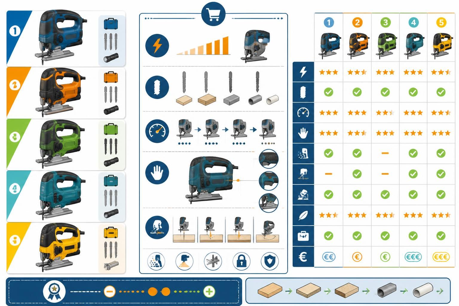 découvrez notre guide d'achat complet et notre comparatif des meilleures scies sauteuses pour débutants afin de choisir l'outil idéal pour vos projets de bricolage.