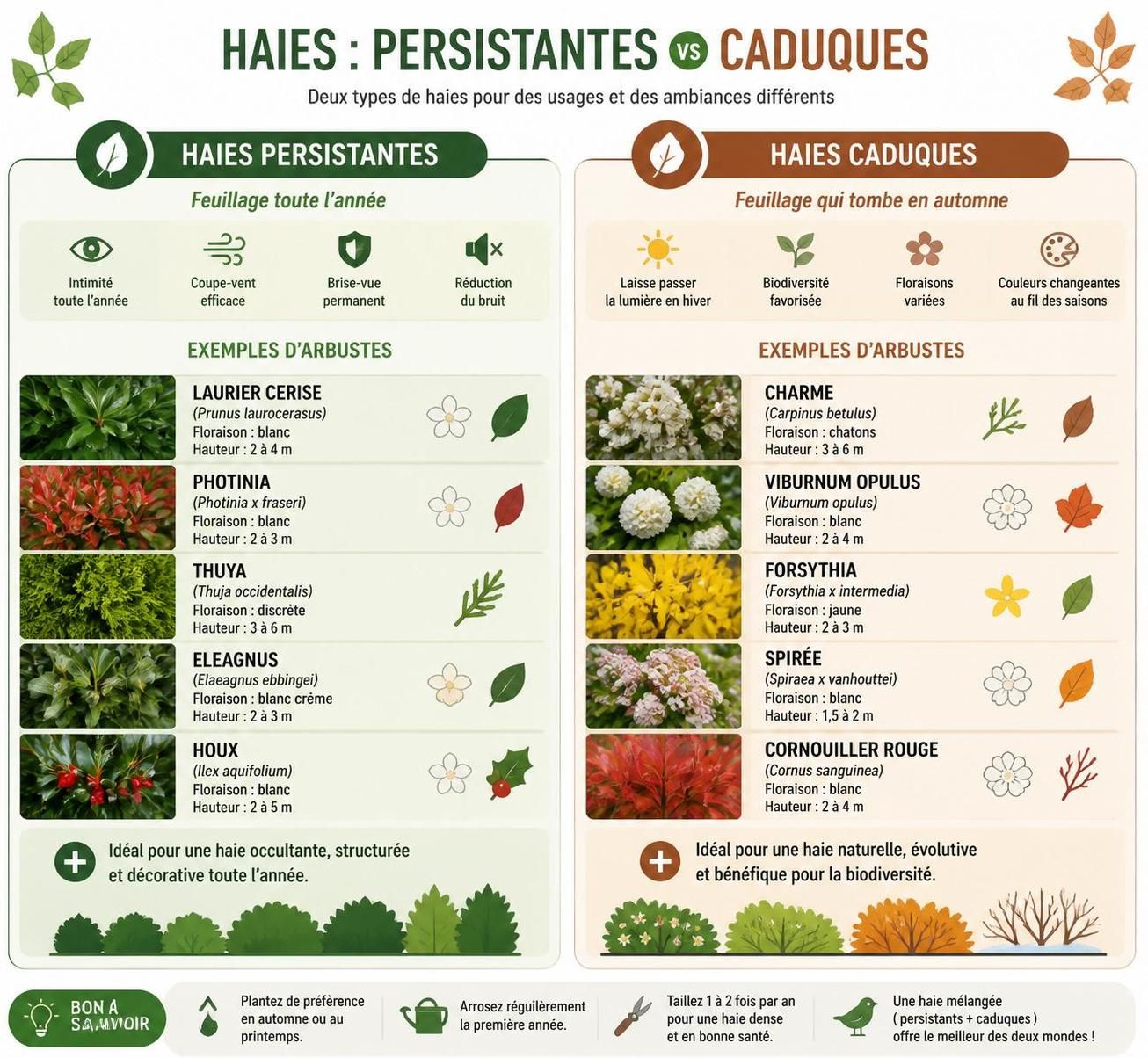 découvrez quand et comment tailler vos haies selon les différentes espèces pour un jardin bien entretenu et harmonieux toute l'année.