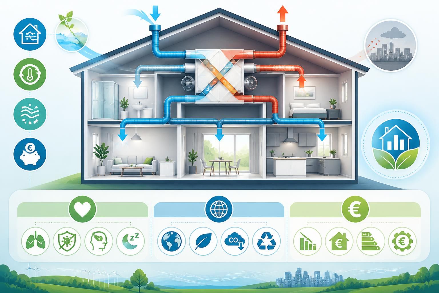découvrez pourquoi choisir une vmc double flux en 2026 pour améliorer la qualité de l'air intérieur, réduire les pertes d'énergie et optimiser le confort dans votre logement.