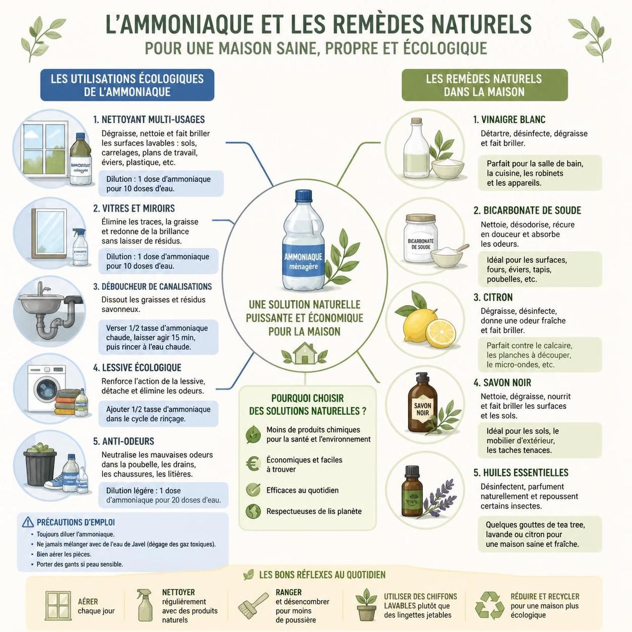 découvrez comment utiliser l'ammoniaque ménagère en toute sécurité et explorez ses meilleurs usages pour un entretien efficace et écologique de votre maison.