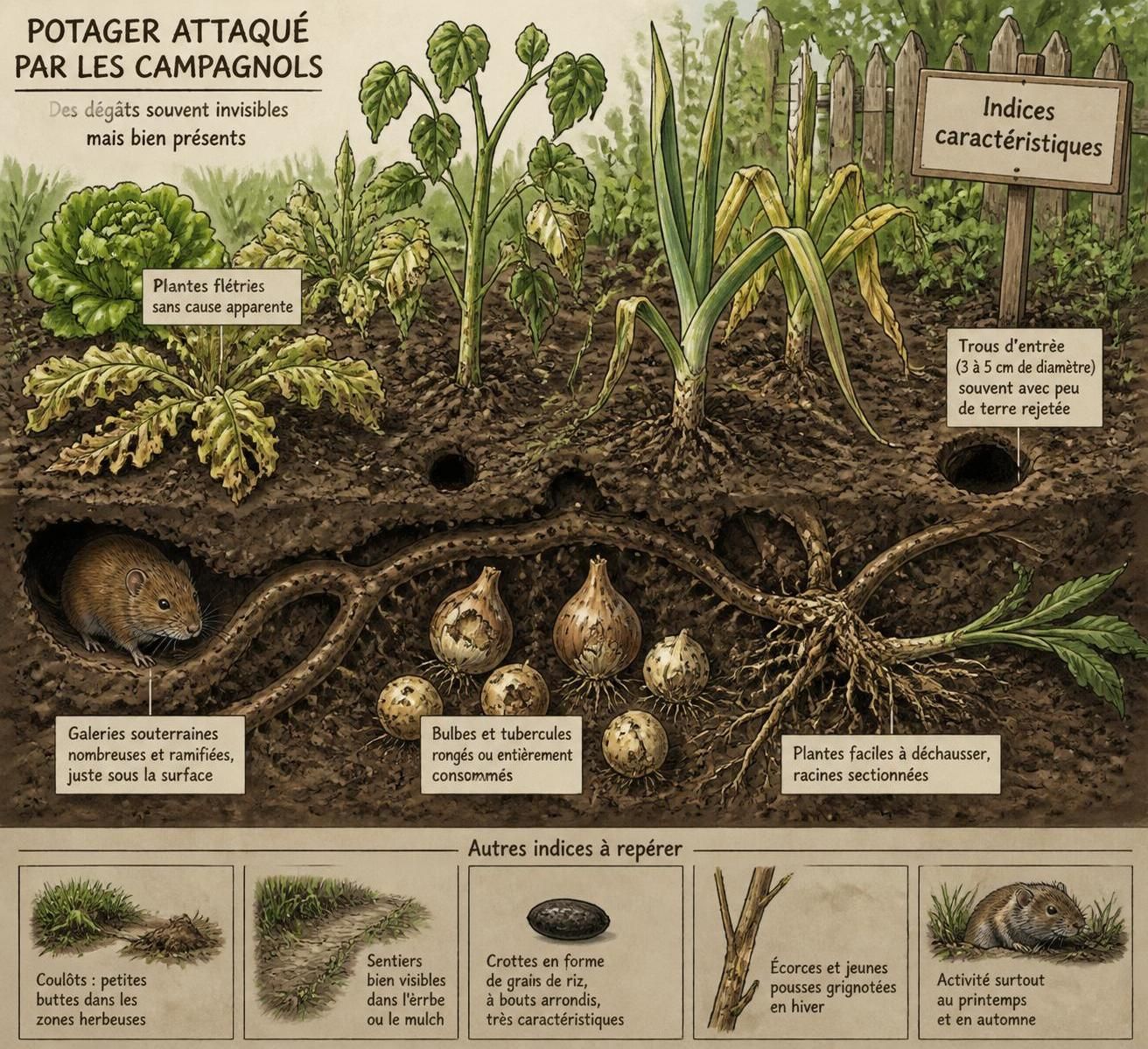 découvrez comment identifier les campagnols, ces rongeurs discrets, et apprenez les meilleures méthodes pour protéger votre jardin efficacement.
