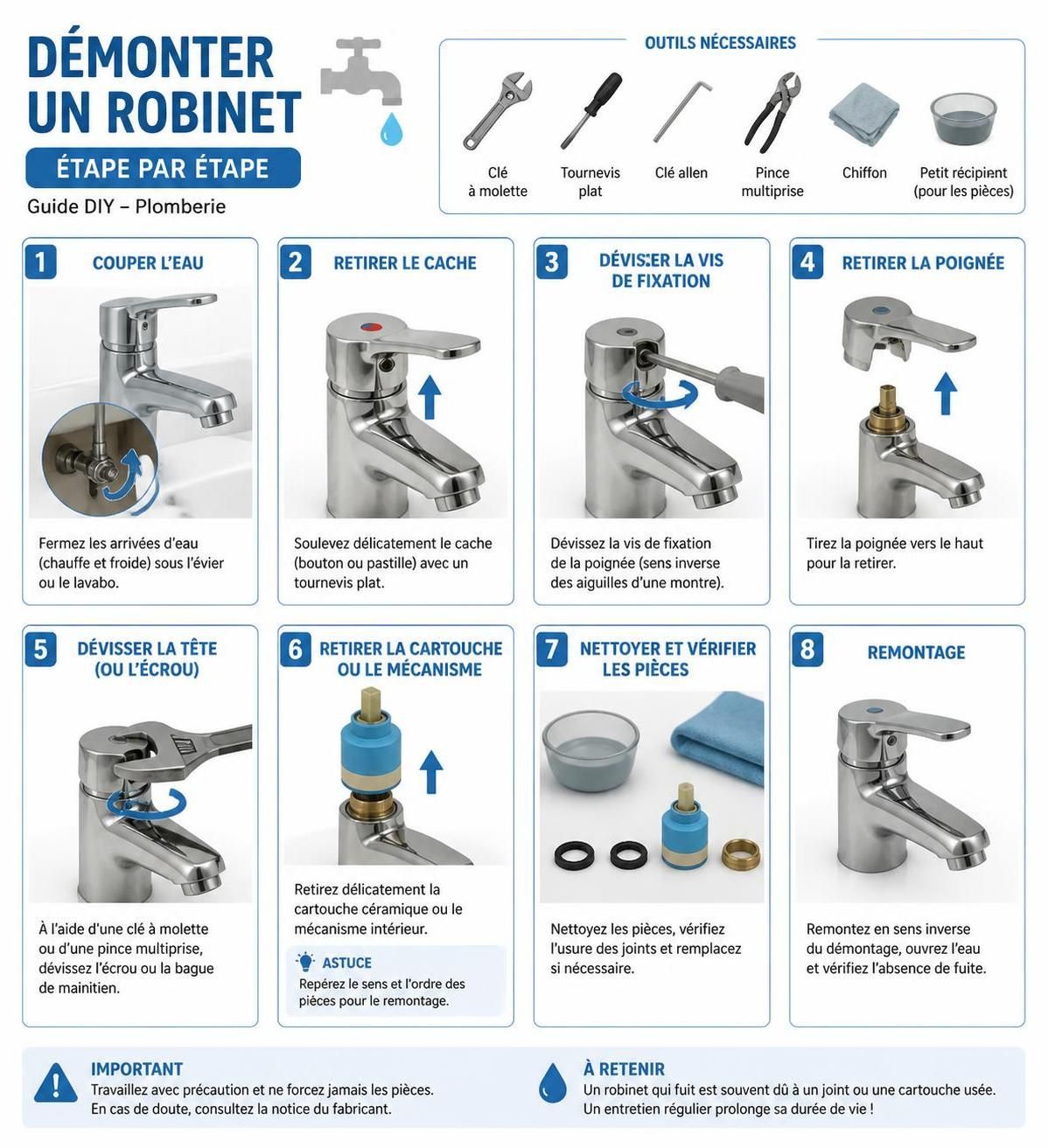 apprenez à changer un joint de robinet vous-même grâce à notre guide étape par étape facile à suivre, sans avoir besoin de faire appel à un plombier.