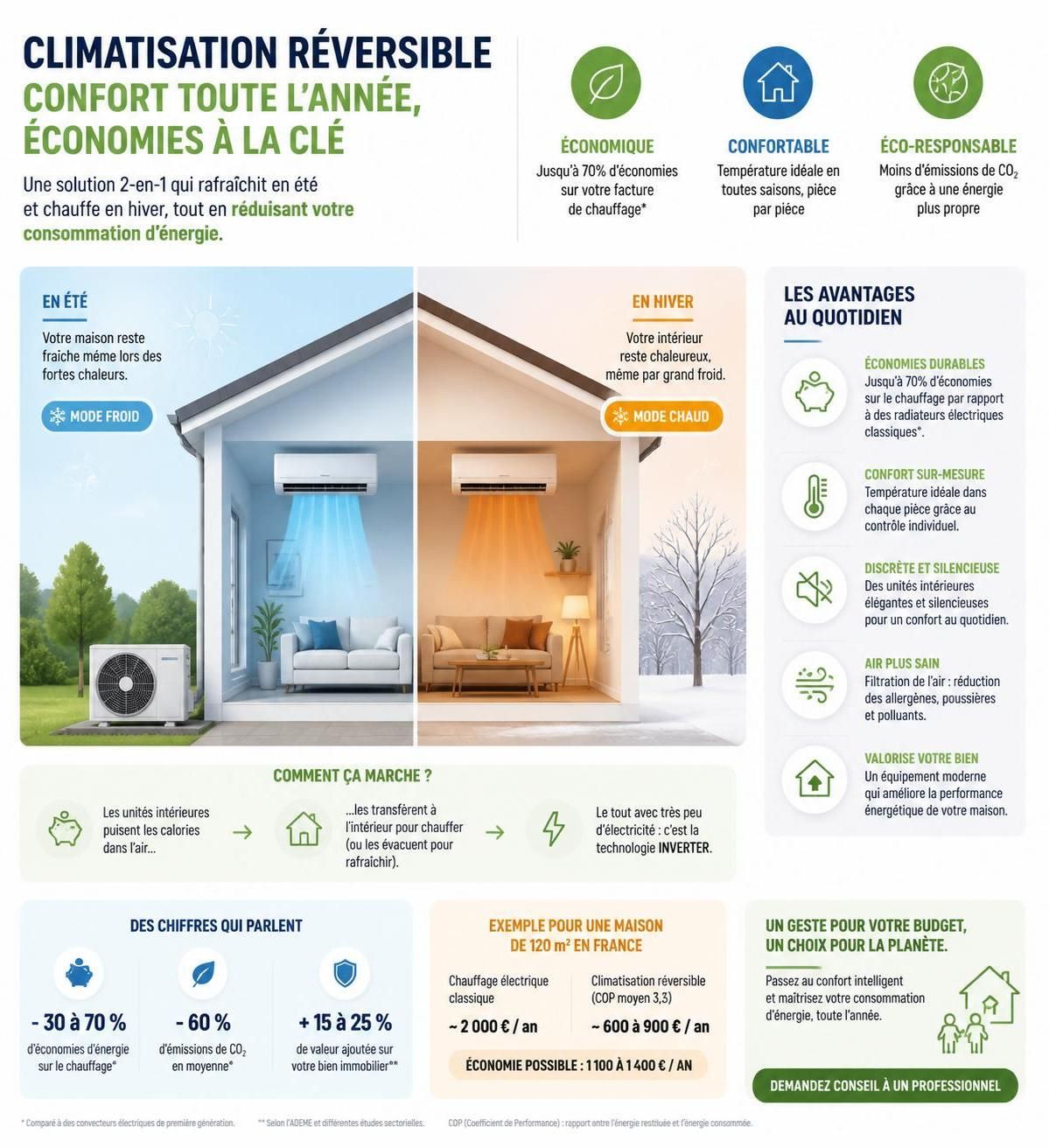 découvrez tout ce qu'il faut savoir sur la climatisation réversible : prix, installation, avantages et conseils pour bien choisir votre équipement avant de vous lancer.