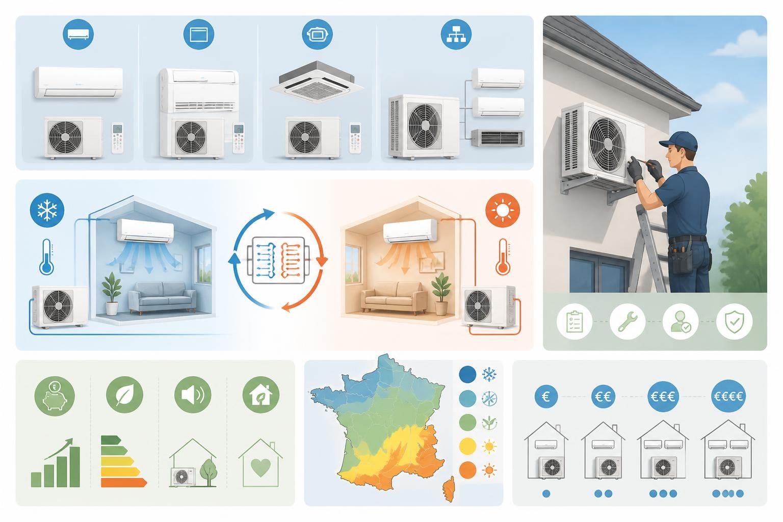 découvrez tout ce qu'il faut savoir sur la climatisation réversible : prix, installation, avantages et conseils pratiques pour bien choisir avant de vous lancer.