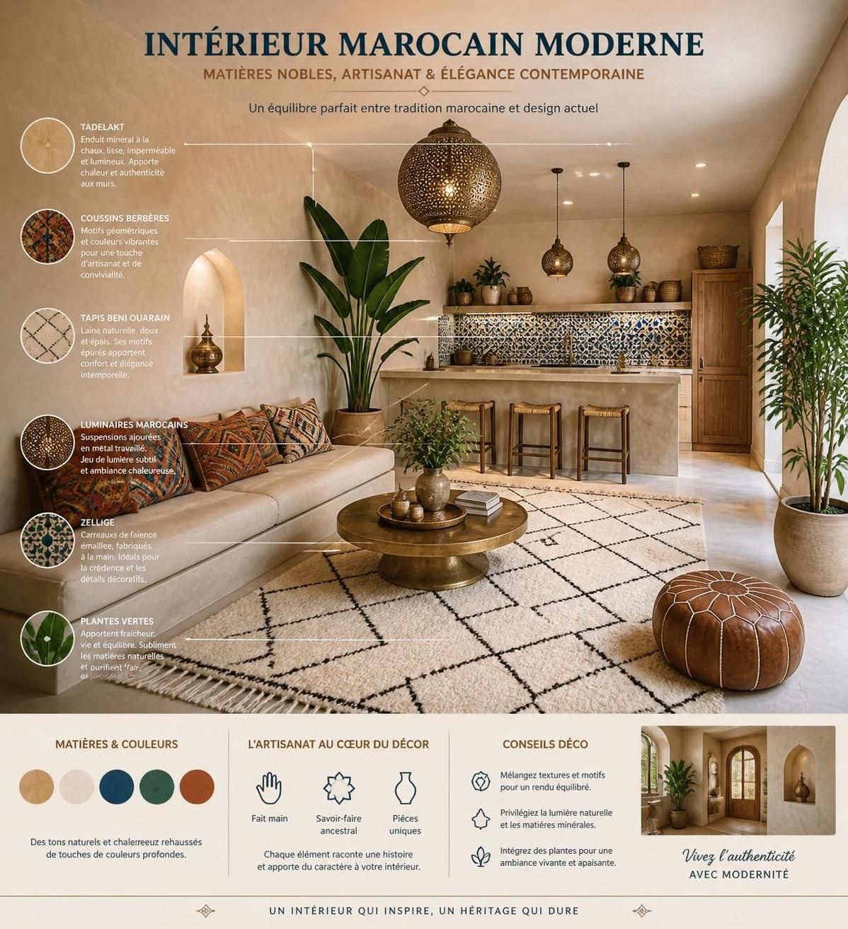 découvrez comment adopter avec élégance la déco marocaine moderne chez vous, en alliant style oriental et touches contemporaines pour un intérieur chaleureux et raffiné.