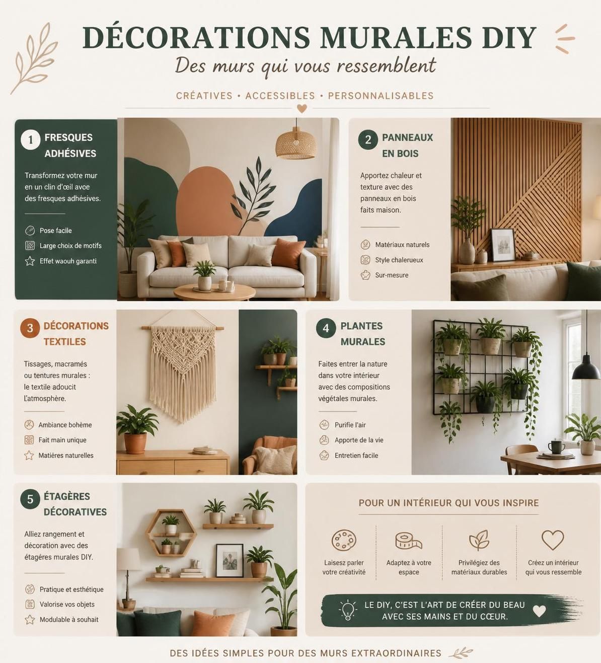 découvrez 12 idées originales de décoration murale diy pour personnaliser vos murs sans utiliser de peinture. transformez votre intérieur facilement et à petit prix avec nos astuces créatives.