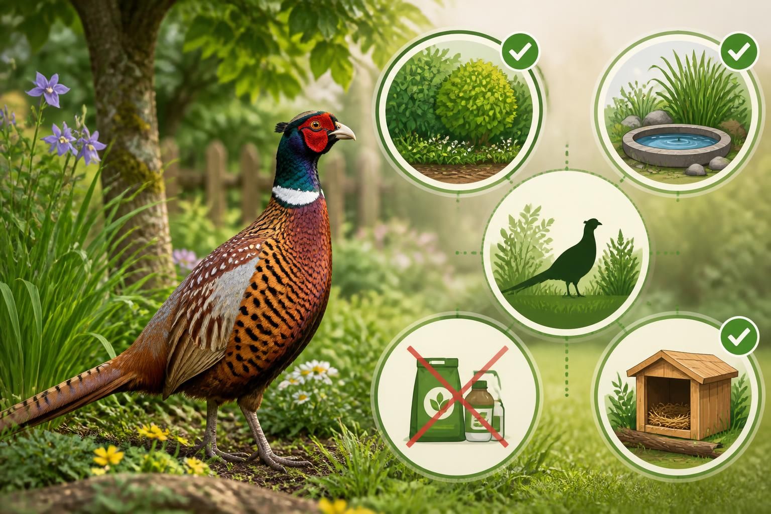 découvrez comment observer le faisan, cet oiseau sauvage élégant, et apprenez les règles essentielles pour cohabiter harmonieusement avec lui dans votre jardin.